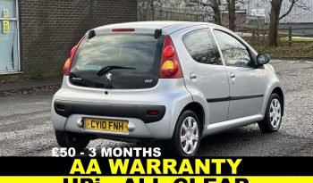 
									AUTOMATIC_ 1.0 Petrol_ 2010 Peugeot 107_ £20 Road Tax_12 months MOT_ 72k Miles_ 3 Months AA Warranty_ full								