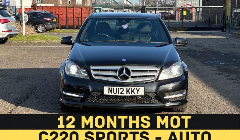 
								AUTOMATIC_2.1 Diesel Sports_2012 Mercedes Benz C220_12m MOT_119k Miles_Premium full									