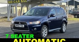 AUTOMATIC_7 SEATER_4WD_2.2 Diesel_2010 Mitsubishi Outlander_11m MOT_104k Miles_Top Specs_FXD PRICE