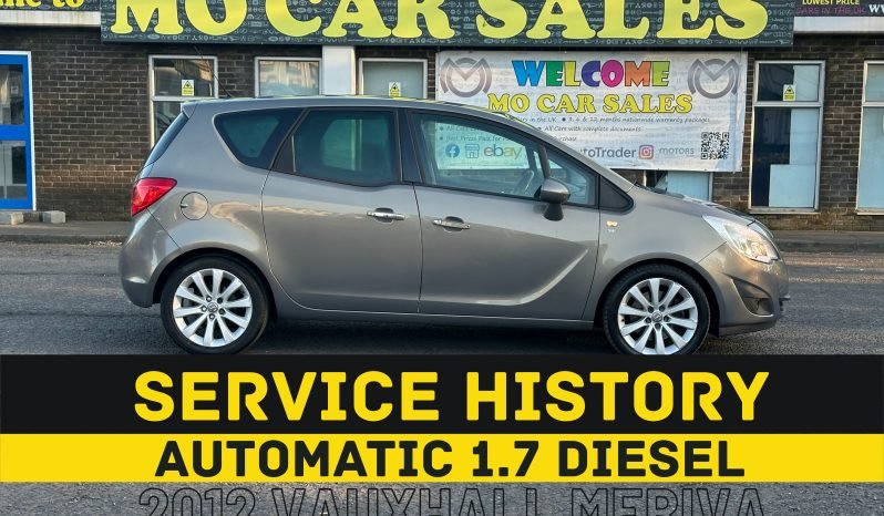 
								AUTOMATIC_1.7 Diesel_2012 Vauxhall Meriva_08 month MOT_94k Miles_Service History full									