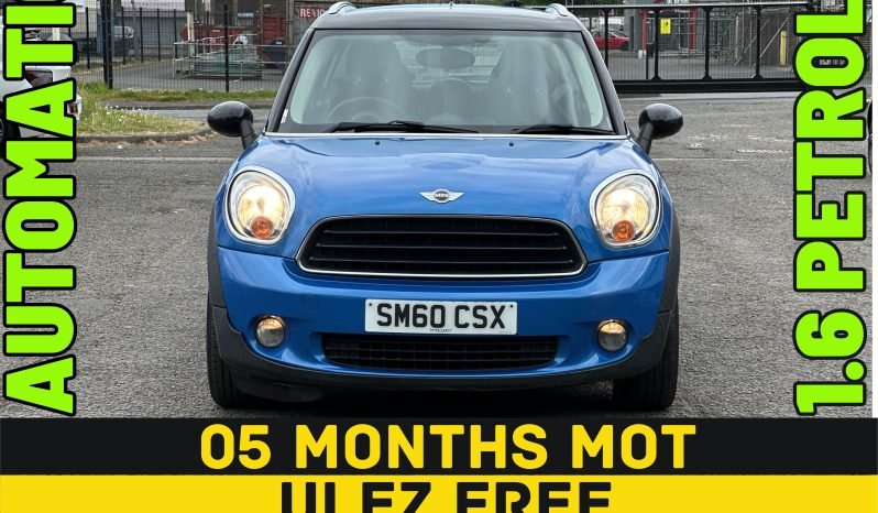
								AUTOMATIC_1.6 Petrol_2010 Mini Countryman_107k Miles_5m MOT_x3 Keys_Warranty_3m Evo Warranty full									