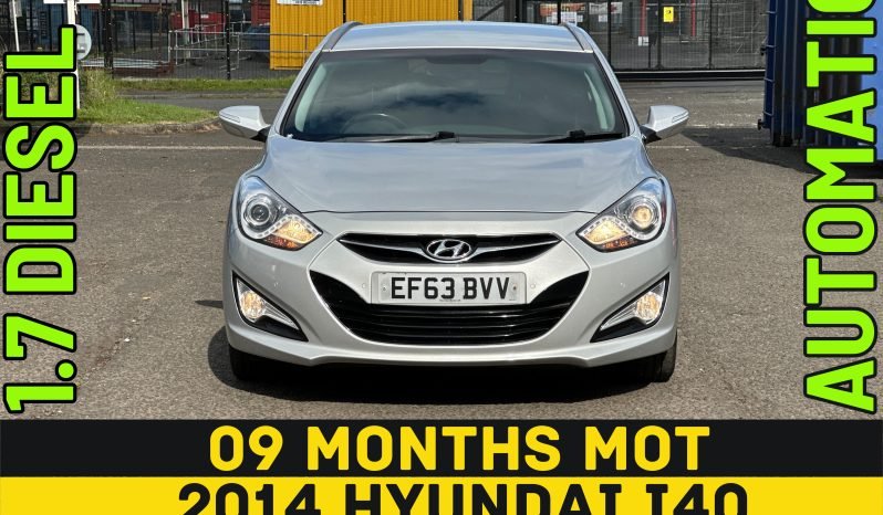 
								1.7 Diesel_2014 Hyundai i40_00m MOT_131k Miles_Sat-Nav_Bluetooth_x2 Keys_ 3 months EVO Warranty_ full									
