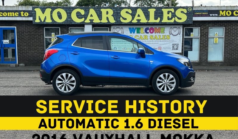 
								1.6 Diesel_2016 Vauxhall Mokka_ULEZ Free_12m MOT_82k Mile_Bluetooth_FullLeather_x2 Key_ full									
