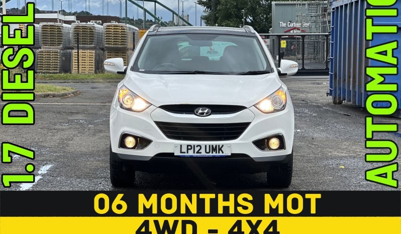 
								4WD 2.0 Diesel_2012 Hyundai ix35_06m MOT_93k Miles_Srvc Hstry_Sat-Nav_Rev CAM_Parking Sensors_Sun-Roof_ x2 Keys_ 3 months Evo Warranty_ full									