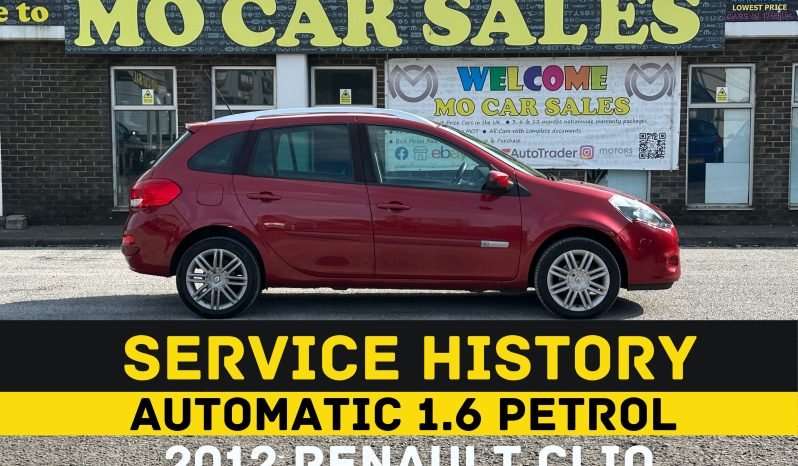 
								1.6 Petrol_2012 Renault Clio_12m MOT_88k Miles_Srvc Hstry_Sat-Nav_x2 Keys_ 3 months Evo Warranty_ full									