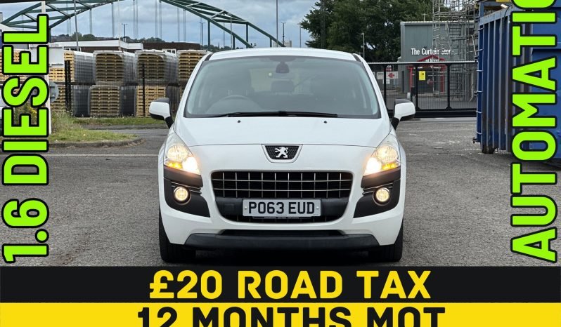 
								AUTOMATIC_1.6 Diesel_2013 Peugeot 3008_£20 Tax_12month MOT_98k Miles_Service History_Bluetooth_ 3 months Evo Warranty_ full									