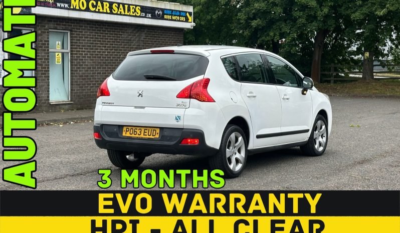 
								AUTOMATIC_1.6 Diesel_2013 Peugeot 3008_£20 Tax_12month MOT_98k Miles_Service History_Bluetooth_ 3 months Evo Warranty_ full									