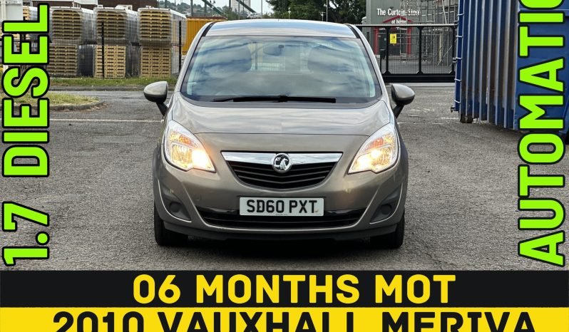 
								AUTOMATIC_1.7 Diesel_2010 Vauxhall Meriva_06m MOT_118k Miles_Srvc Hstry_Parking Snsrs full									