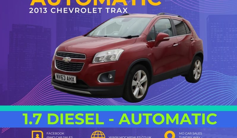 
								1.7 Diesel_2013 Chevrolet Trax_11m MOT_70k Mile_Srvc Hstry_B’tooth_3 months Evo Warranty full									