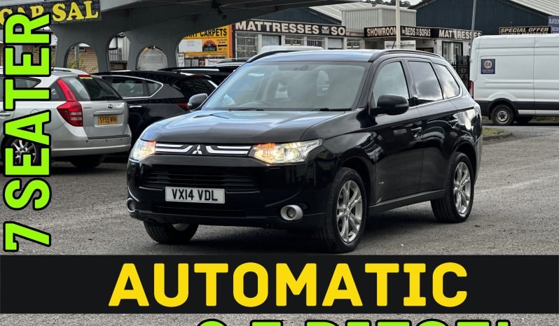 
								7 SEATER_4WD_2.3 Diesel_2014 Mitsubishi Outlander_8m MOT_123k Miles_Sat-Nav_Rev Cam_Full Leather_3 months Evo Warranty_ full									
