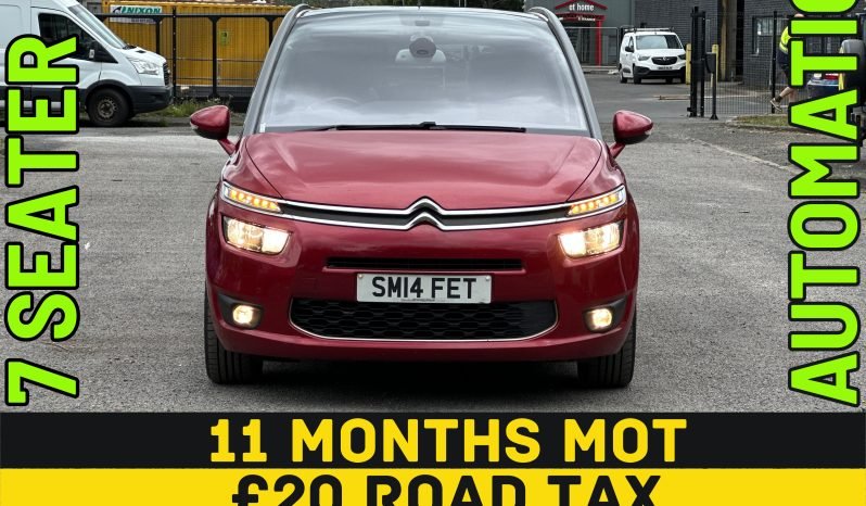 
								7 SEATER_1.6 Diesel_2014 Citroen C4G Picasso Premium Specs_£20 Tax_11m MOT_82k Miles_Sat-Nav_HD Rev Cam_B’tooth full									