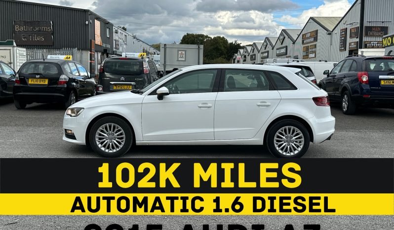 
								1.6 DIESEL_2015 Audi A3_ULEZ Free_£20 Tax_102k Miles_11m MOT_Sat-Nav_Bluetooth_x2 Keys_3 months Evo Warranty_ full									