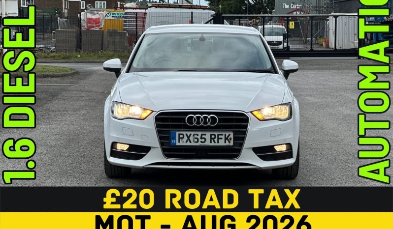 
								AUTOMATIC_1.6 DIESEL_2015 Audi A3_ULEZ Free_£20 Tax_102k Miles_11m MOT_Sat-Nav_B’tooth full									
