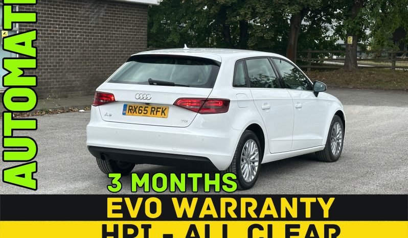 
								AUTOMATIC_1.6 DIESEL_2015 Audi A3_ULEZ Free_£20 Tax_102k Miles_11m MOT_Sat-Nav_B’tooth full									