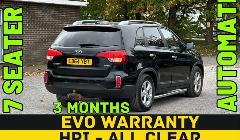 
								AUTOMATIC_7 Seater_4WD 2.2 Diesel_2014 Kia Sorento_95k Miles_11m MOT_Sat-Nav_3 months Evo Warranty_ full									