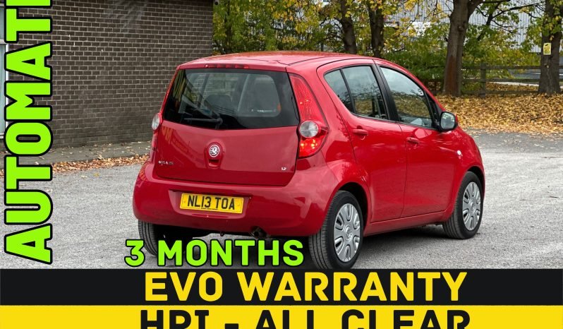 
								AUTOMATIC_1.2 Petrol_2013 Vauxhall Agila_62k Miles_12m MOT_Srvc Hstry_x2 Key_Evo Warranty_ full									
