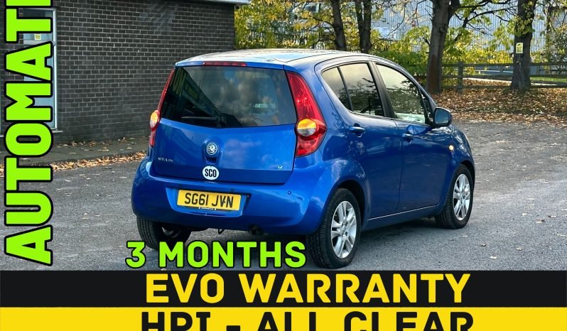 
								AUTOMATIC_1.2 Petrol_2012 Vauxhall Agila_60k Miles_12m MOT_Srvc Hstry_3m Evo Warranty_ full									