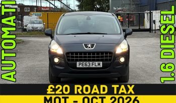 
									AUTOMATIC_1.6 Diesel_2013 Peugeot 3008_£20 Tax_62k Miles_12m MOT_B’tooth_3m Warranty_FXD PRICE full								