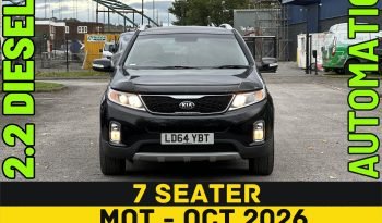 
									AUTOMATIC_7 Seater_4WD 2.2 Diesel_2014 Kia Sorento_95k Miles_11m MOT_Sat-Nav_3 months Evo Warranty_ full								