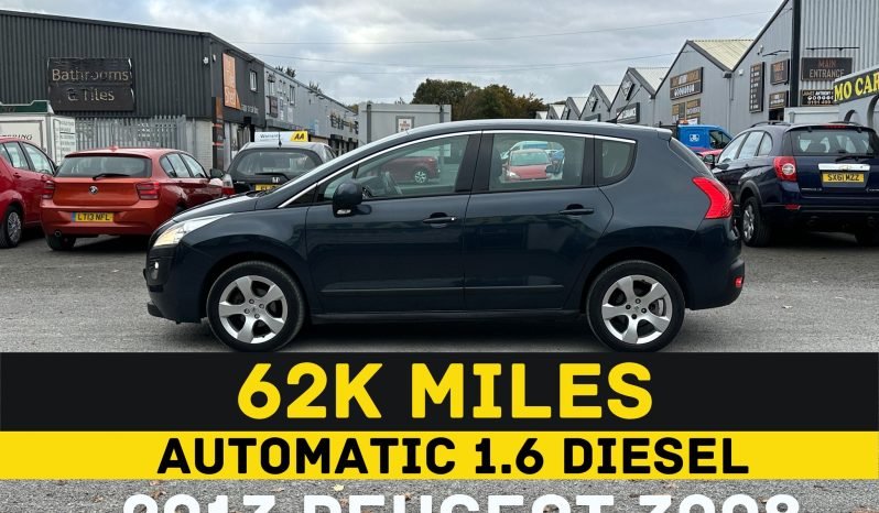 
								AUTOMATIC_1.6 Diesel_2013 Peugeot 3008_£20 Tax_62k Miles_12m MOT_B’tooth_3m Warranty_FXD PRICE full									