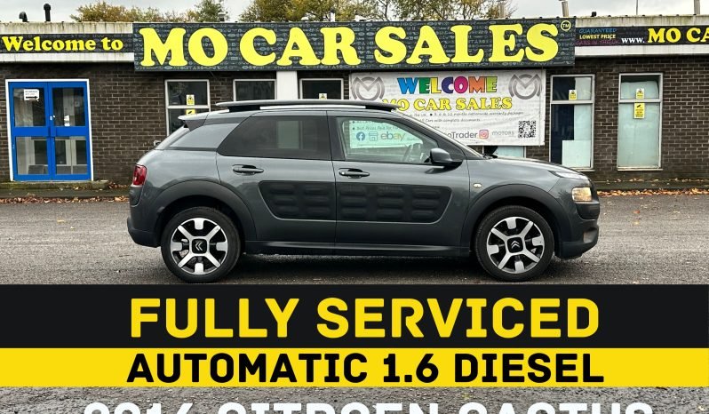 
								AUTOMATIC_1.6 Diesel_2016 Citroen C4 Cactus_£20 Tax_6m MOT_103k Mile_Sat-Nav_Bluetooth_HD Rev CAM_3 months Evo Warranty_ full									