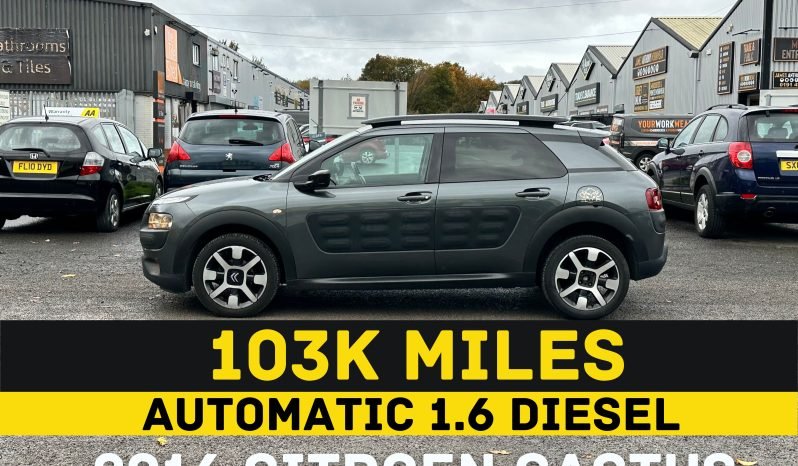 
								AUTOMATIC_1.6 Diesel_2016 Citroen C4 Cactus_£20 Tax_6m MOT_103k Mile_Sat-Nav_Bluetooth_HD Rev CAM_3 months Evo Warranty_ full									