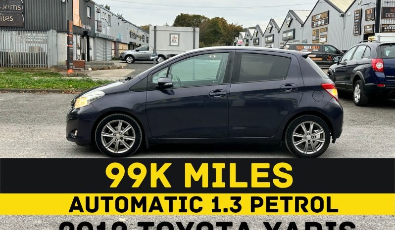 
								AUTOMATIC_1.3 Petrol_2012 Toyota Yaris_12m MOT_99k Miles_Service History_Bluetooth_Rev Camera_x2 Keys_3 months Evo Warranty_ full									
