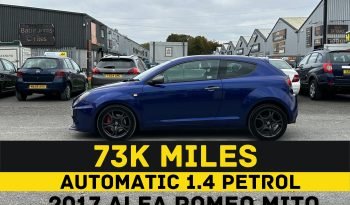 
									AUTOMATIC_1.4 Petrol_2017 Alfa Romeo Mito_73k Miles_MOT-March 2026_Sat-Nav_SPORTS Sound_3 months Evo Warranty full								