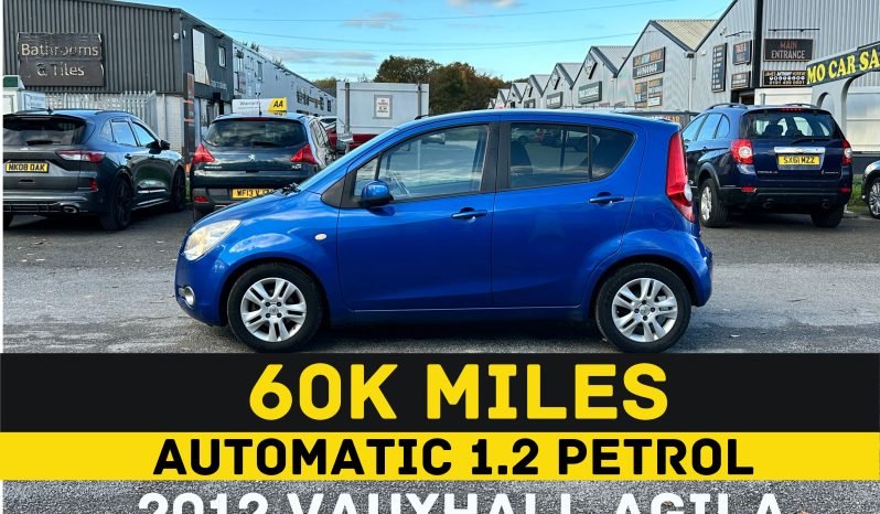 
								AUTOMATIC_1.2 Petrol_2012 Vauxhall Agila_60k Miles_12m MOT_Srvc Hstry_3m Evo Warranty_ full									