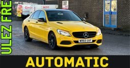 AUTOMATIC_2.1 Diesel 2015 Mercedes Benz C220_ULEZ_£30 Tax_12m MOT_123k Miles_Service History_Sat-Nav_Bluetooth_HD Rev Camera_Full Leather_3 months Evo Warranty_