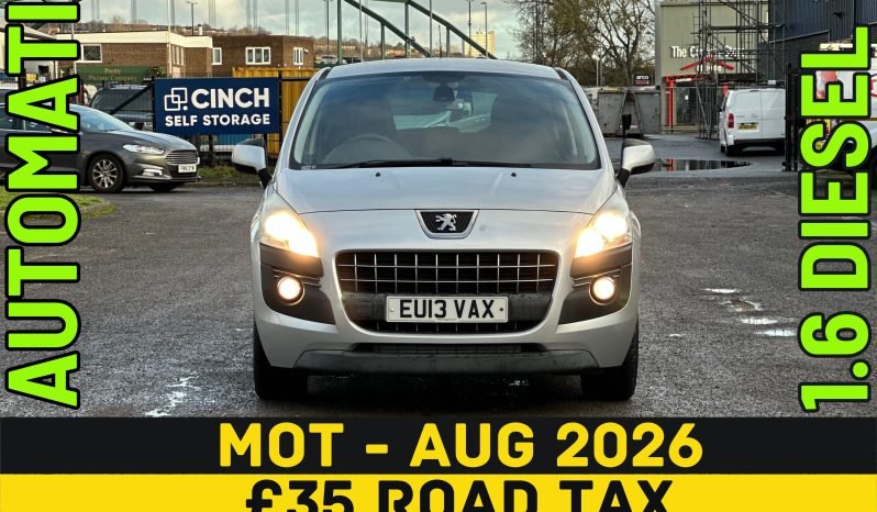 
								AUTOMATIC_1.6 Diesel_2013 Peugeot 3008_£35 Tax_84k Miles_9m MOT_B’tooth_3 months Evo Warranty_ full									
