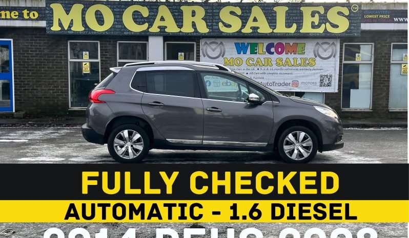 
								AUTOMATIC_1.6 Diesel_2014 Peugeot 2008_£20 Tax_06m MOT_88k Miles_ Bluetooth_Parking Sensors_3 months Evo Warnty_ full									