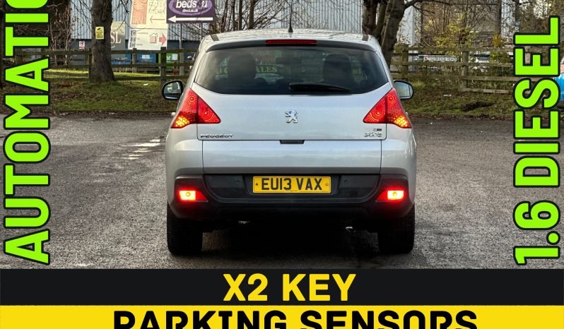 
								AUTOMATIC_1.6 Diesel_2013 Peugeot 3008_£35 Tax_84k Miles_9m MOT_B’tooth_3 months Evo Warranty_ full									