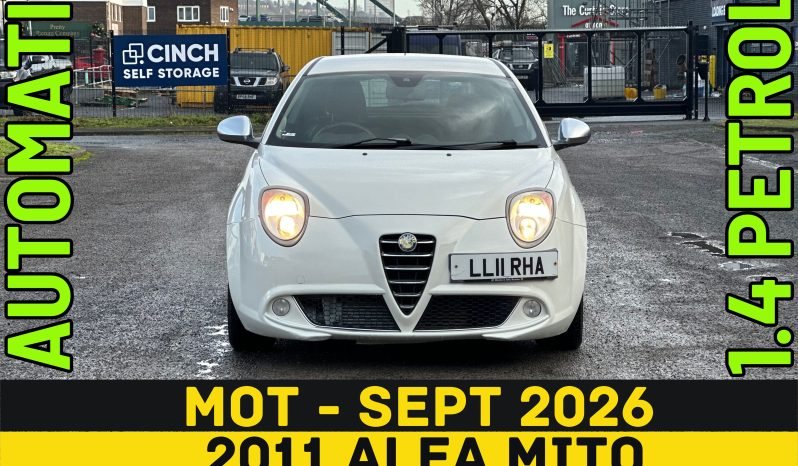 
								AUTOMATIC_1.4 Petrol_2011 Alfa Romeo Mito_9m MOT_103k Miles_Parking Sensors_ 3 months Evo Warranty_ full									