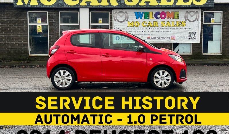 
								AUTOMATIC_1.0 Petrol_2014 Peugeot 108_£20 Tax_9m MOT_95k Miles_Bluetooth_Media Screen_x2 Keys_3 months Evo Warranty_ full									