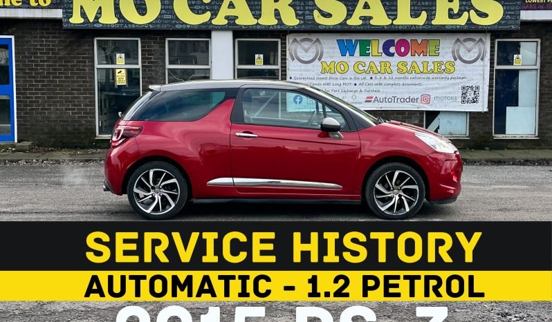 
								AUTOMATIC_1.2 Petrol_DS-3_£20 Tax_12m MOT_59k Miles_Sat-Nav_3 months Warranty_ full									