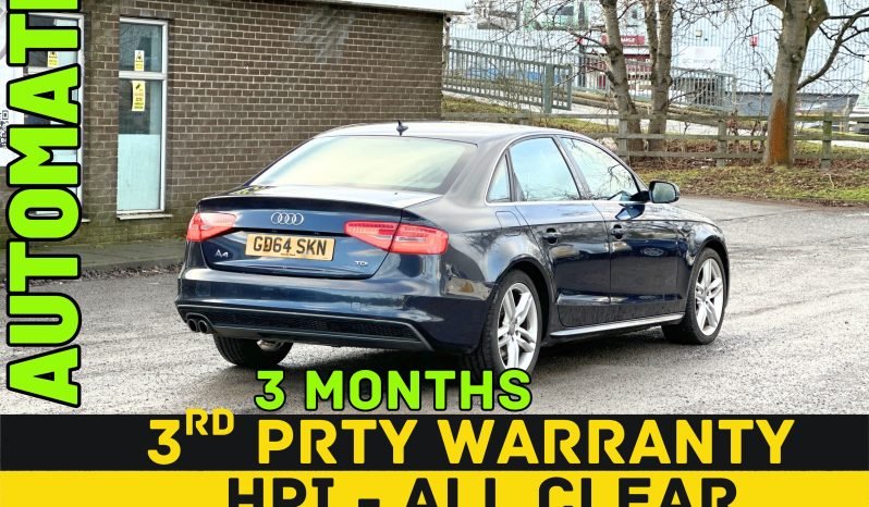 
								AUTOMATIC_2.0 Diesel_2015 Audi A4_11m MOT_98k Mile_Sat-Nav_B’tooth_Full Leather_3 months Evo Warranty full									