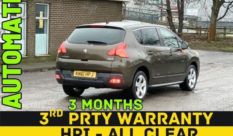 
								AUTOMATIC_1.6 Diesel_2011 Peugeot 3008_07m MOT_94k Miles_Bluetooth_Sun-Roof_x2 Keys_3 months Evo Warranty_ full									