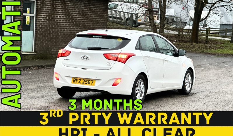 
								AUTOMATIC_1.6 Diesel_2013 Hyundai i30_65k Miles_07m MOT__B’tooth_Parking Sensors_x2 Keys_3 months Evo Warranty_ full									