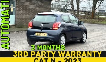 
									AUTOMATIC_1.0 Petrol_2018 Peugeot 108_54k Miles_6m MOT_Fully Srvcd_Bluetooth_3 months Evo Warranty full								