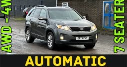AUTOMATIC_7 Seater_4WD 2.2 Diesel_2013 Kia Sorento_103k Miles_12m MOT_Full Leather_Sat-Nav_Bluetooth_Sun-Roof_HD Rev Camera_3 months Evo Warranty_