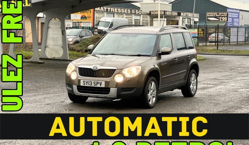 
								AUTOMATIC_1.2 Petrol_2013 Skoda Yeti_6m MOT_95k Miles_Srvc Hstry_Zero Former Keeper_Parking Snsrs_3 months Warrnty_ full									