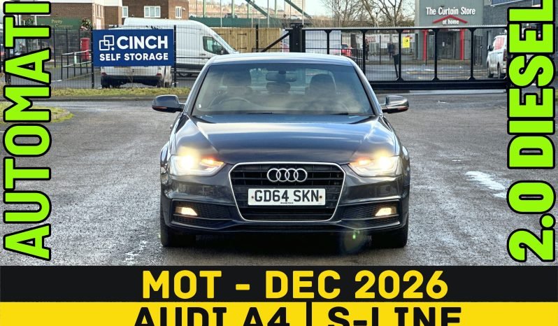
								AUTOMATIC_2.0 Diesel_2015 Audi A4_11m MOT_98k Mile_Sat-Nav_B’tooth_Full Leather_3 months Evo Warranty full									