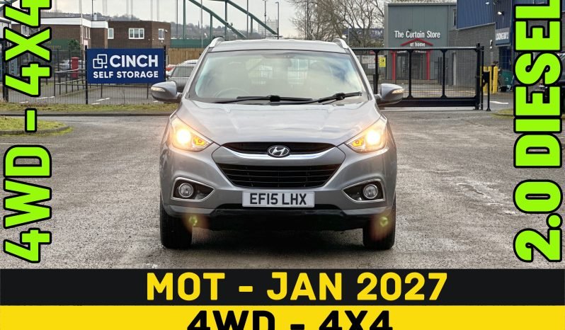 
								MANUAL_4WD 2.0 Diesel_2015 Hyundai ix35_12m MOT_94k Miles_Srvc Hstry_Towbar_3 months Evo Warranty full									