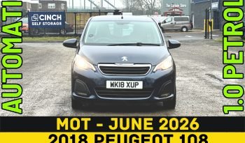 
									AUTOMATIC_1.0 Petrol_2018 Peugeot 108_54k Miles_6m MOT_Fully Srvcd_Bluetooth_3 months Evo Warranty full								