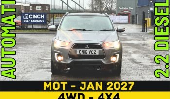 
									AUTOMATIC 4WD_2.3 DIESEL 2016 Mitsubishi ASX_ULEZ Free_12m MOT_120k Miles_Sat-Nav_Rev Cam_Sun-Roof_x2 Keys_3 months EVo Warranty_ full								