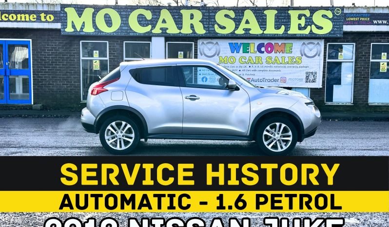 
								AUTOMATIC_1.6 Petrol_2012 Nissan Juke_12m MOT_85k Miles_Sat-Nav_Bluetooth_Rev Cam_ Full Leather_3 months Evo Warranty_ full									