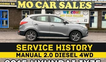 
									MANUAL_4WD 2.0 Diesel_2015 Hyundai ix35_12m MOT_94k Miles_Srvc Hstry_Towbar_3 months Evo Warranty full								