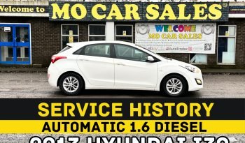 
									AUTOMATIC_1.6 Diesel_2013 Hyundai i30_65k Miles_07m MOT__B’tooth_Parking Sensors_x2 Keys_3 months Evo Warranty_ full								