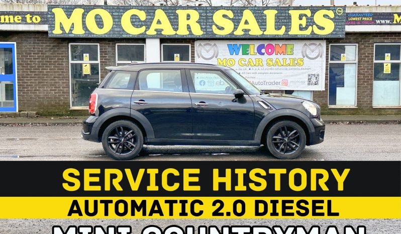 
								AUTOMATIC_2.0 Diesel_2013 Mini Countryman_86k Mile_08m MOT_Service History_Parking Sensors_x2 Keys_3 months Evo Warranty_ full									